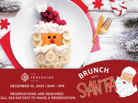 Brunch with Santa at The Ingleside Hotel
