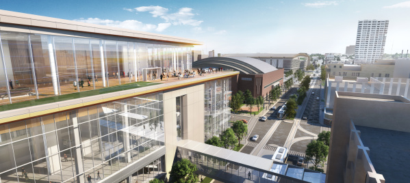 rendering of the Baird Center expansion