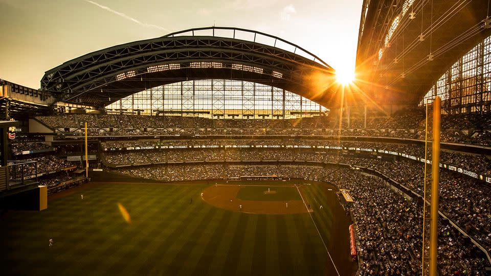 Miller Park Brewers Sunset