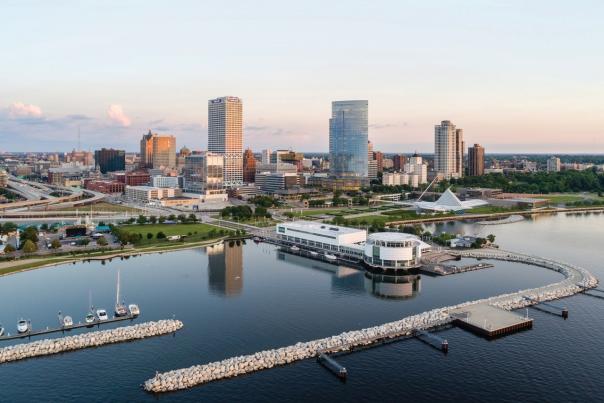 Milwaukee Skyline Drone No Crane