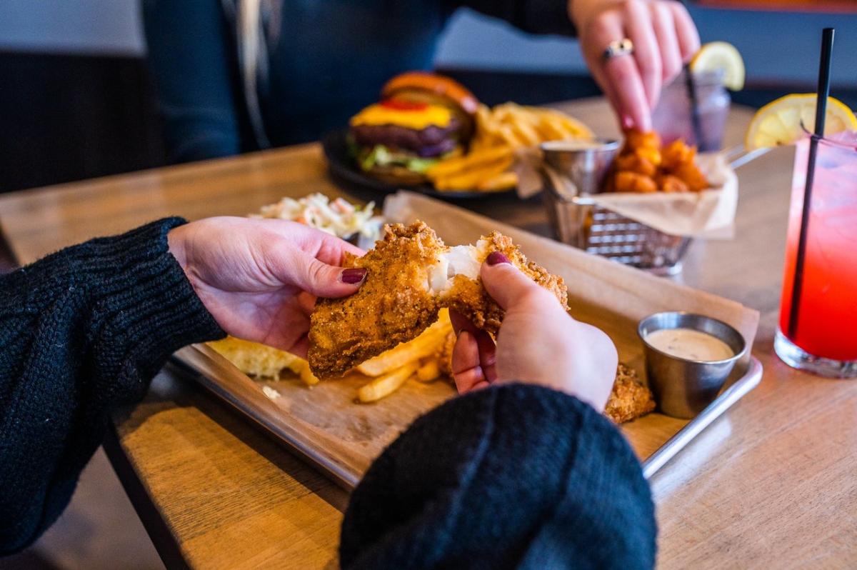 Fish fry, cheese curds and a cheeseburger at MOTOR Bar and Restaurant