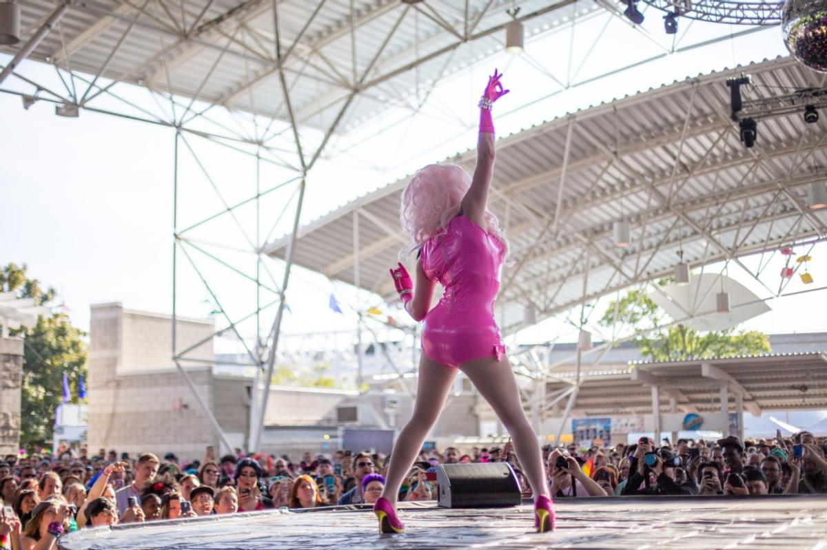 Drag performer at PrideFest