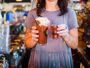 bartender holding bloody mary